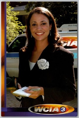 WCIA 3 Alexandra Harold News Reporter TV Station Illinois Postcard