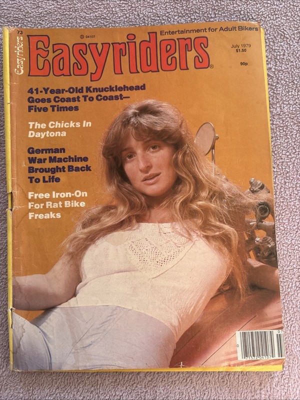 Vtg July 1979 EASYRIDERS Motorcycle Magazine With David Mann Centerfold Poster