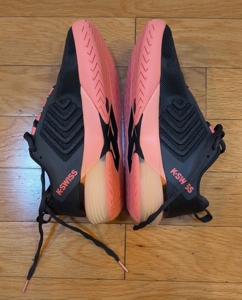 Tênis Pickleball Feminino Ultrashot 3 Novo Na Caixa K-Swiss Tamanho 7 Asfalto e Pêssego - Imagem 2 de 4