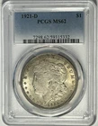 1921 D  MORGAN DOLLAR PCGS MS 62