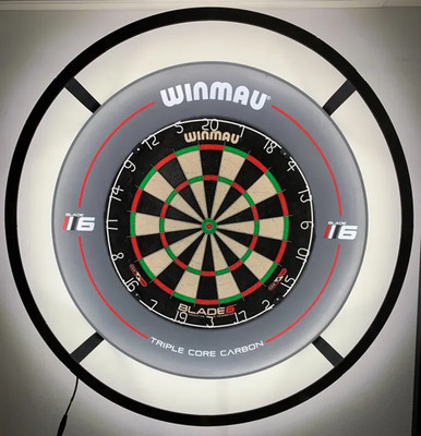 3D gedruckte Dartscheibe Beleuchtung Ringhalterung Wandmontage