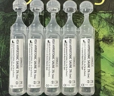 25 Units Of Sterile Hypertonic Saline Solution 3% Sodium Chloride USP Exp 05/27