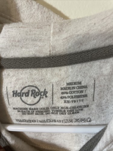 Hard Rock Casino Sweatshirt Gr. Medium Damen grau Hoodie Full Zip - Bild 3 von 6
