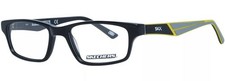 New KIDS Skechers SE-1161 001 Shiny Black Grey Eyeglasses 46/16/130