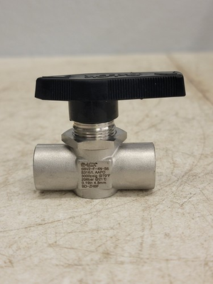 #ad S Lok 2 Way Shut Off Valve 1 4 Stainless Steel 3000psi SBV2 F 4N S6 $85.00