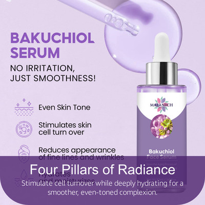 Bakuchiol Face Serum 50ml Anti-Aging Retinol Alternative Hyaluronic Acid Wrinkle