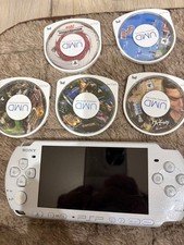 PSP Sony Psp White Body Umd Game 5 Set Japan