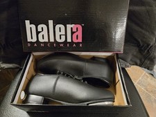 New Balera Girls B160 Lace Up Black Dance Tap Shoes 4.5 Size