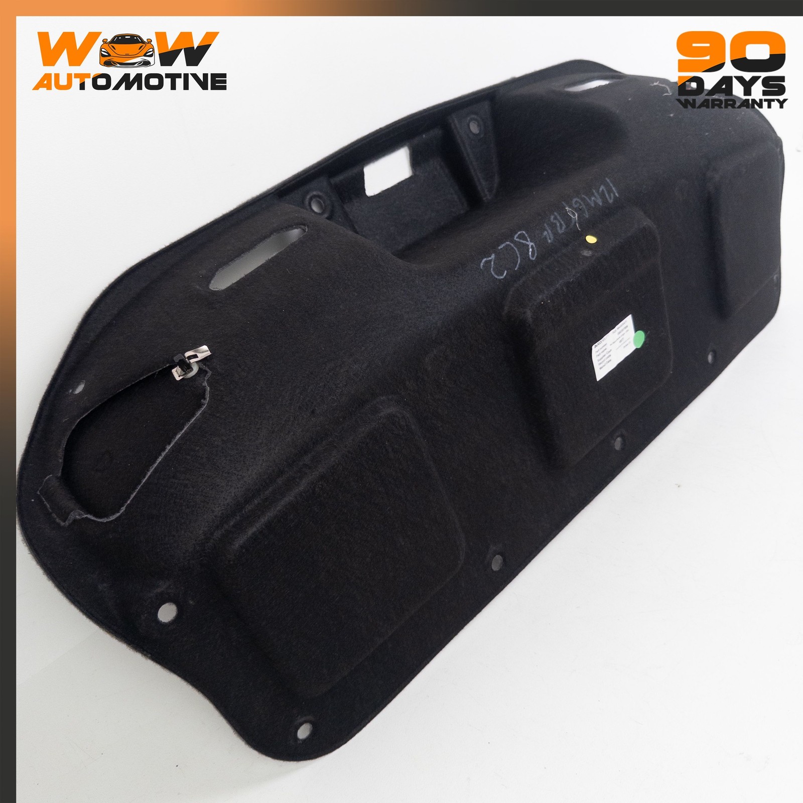 08-19 MASERATI GRANTURISMO S REAR TRUNK INNER COVER TRIM 80307806 GREY OEM