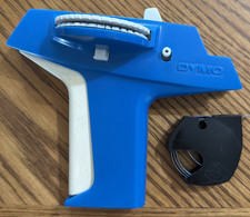 Vintage DYMO Home Label Maker Blue w/Blue Lab...