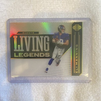 Panini 2020 Illusions Living Legends Eli Manning Black 10/50 jersey match🔥