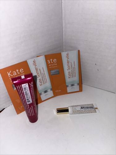 Kate Somerville Set! Wrinkle Warrior, Eye Cream & Cleanser Samples - Picture 2 of 2