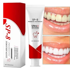 Probiotics Bright White Toothpaste，Super Probiotic-8 Toothpaste