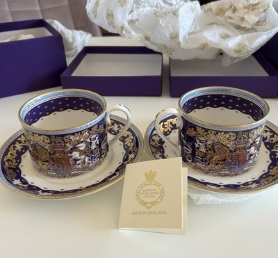 Zwei Royal Collection Trust Buckingham Palace Queen Elizabeth Teetasse Untertasse