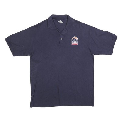 COTTON DELUXE Herren Polo Kurzarm Navyblau Größe L