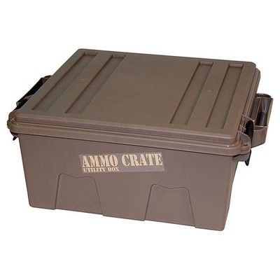 MTM Ammo Crate Utility Box Dark Earth 85 lbs Stackable Water Resistant Storage