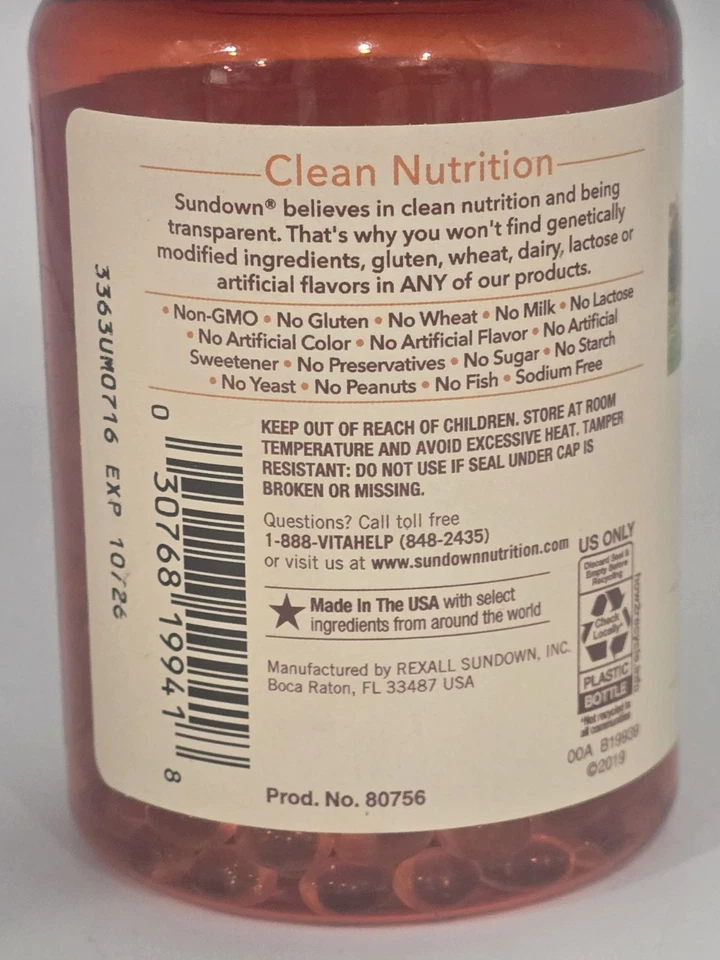 SUNDOWN Vitamina D3 2000iu 50mcg 350 cápsulas blandas *Dientes óseos salud inmune* EXP-10/26 Foto 3 de 4