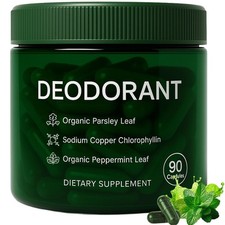 hanachi Body Deodorizing Supplement - Mint Parsley  Chlorophyll Capsules for...