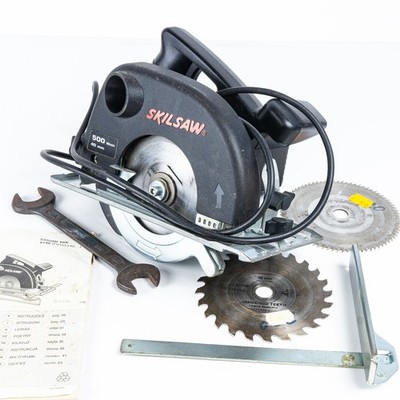 SKILSAW 5140 Handkreissäge 500 W + 3 Sägeblätter und Zubehör