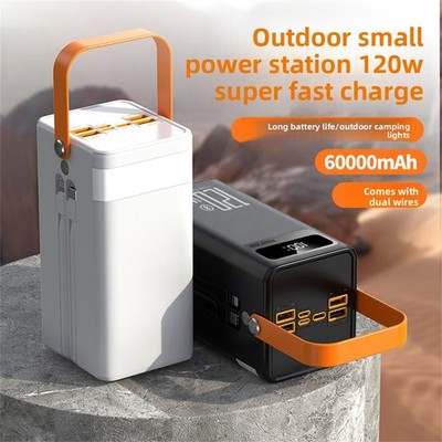 Power Bank 70000mAh 120W Charging Portable & LED For Outdoor Travel And Camping