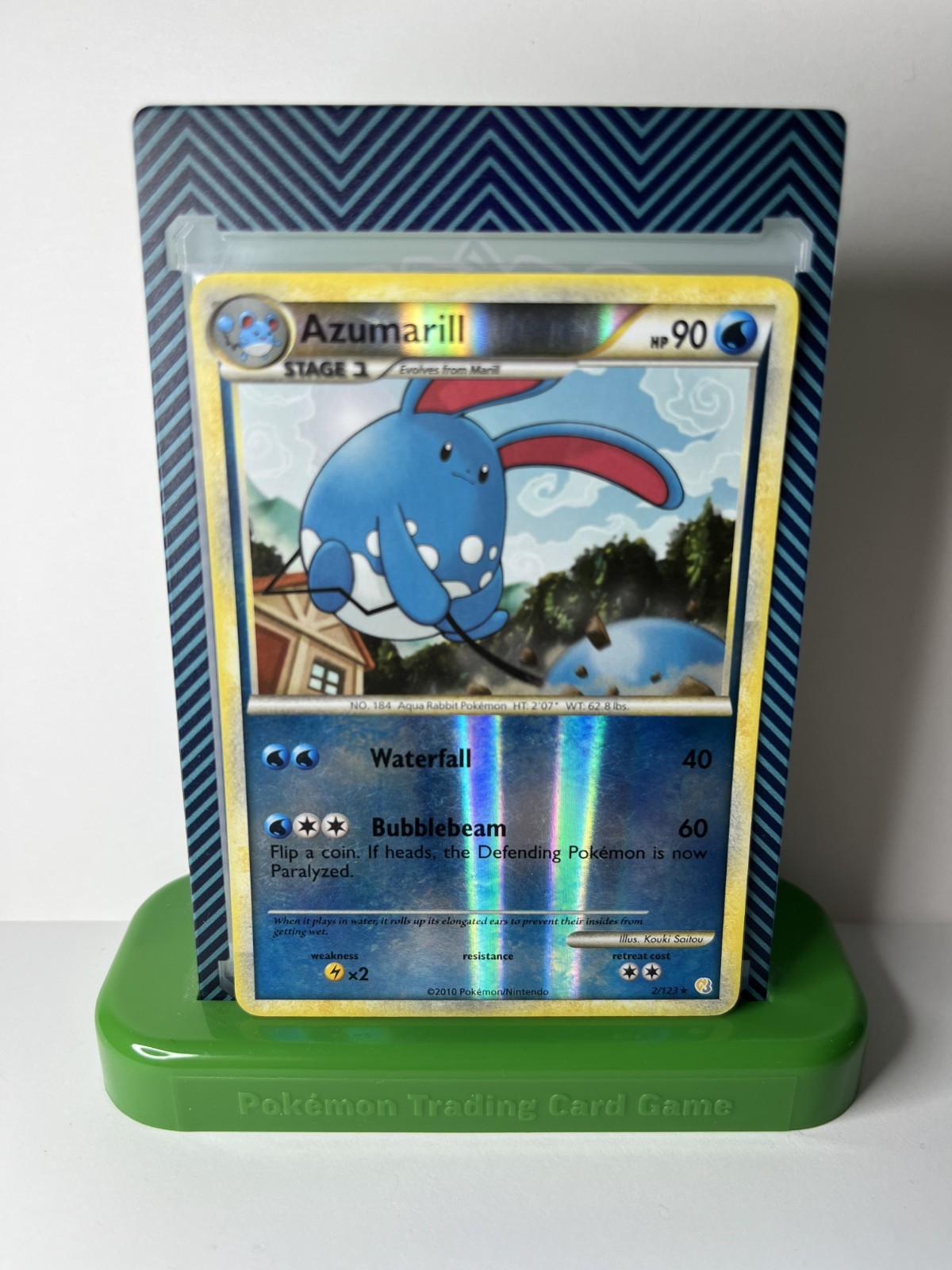 Azumarill - 2/123 - Reverse Holo Rare - HeartGold & SoulSilver Base Set