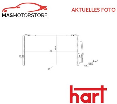 KONDENSATOR KLIMAANLAGE HART 614 477 H NEU OE QUALITÄT