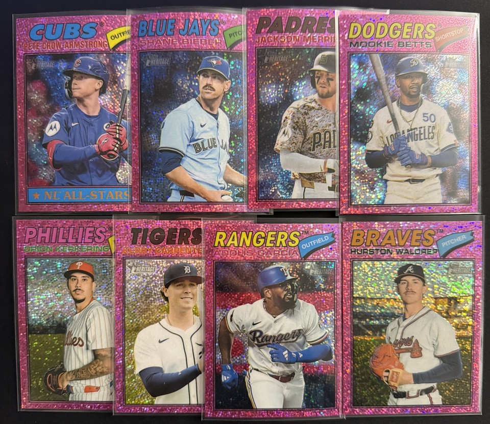 2026 Topps Heritage Pink / Silver Sparkle / Chrome PICK YOUR CARD!