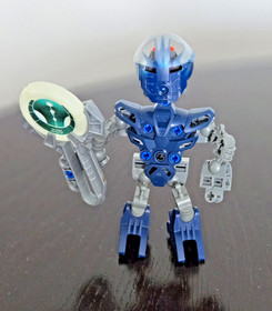 Lego Bionicle METRU NUI MATORAN Vhisola & Tehutti + Kanoka Glow Disks 8608 8609