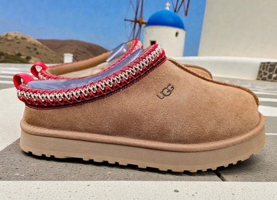 NIB 100% Authentic UGG Brand Big Kids Tazz Braid Shoes Chestnut Size 2 3 4 5 6