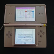 Nintendo DS Lite Coral Pink Handheld Gaming System w Charger  Stylus USG-001