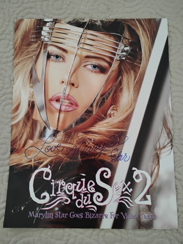 Marilyn Star Star Signed Promo Ad Slick / 8"x10" / Adult Film Star