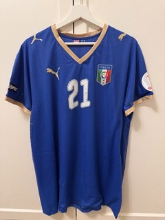 Pirlo maglia Italia Euro 2008 patch Respect preparata match worn