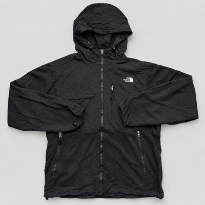 The North Face Hybrid Fleece Jacke Herren XL Schwarz Kapuze Top Zustand