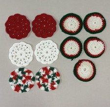 Handmade Crochet Coasters Christmas Ornament ...