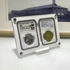 2CT Acrylic Display Stand Case Holder for NGC Graded Coin Slab Storage Box