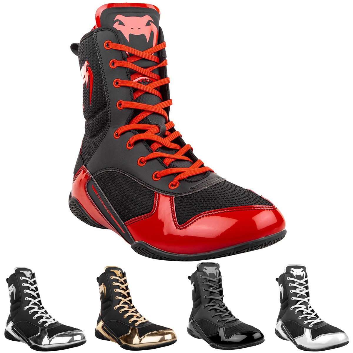 【新品未開封】VENUMキックミット オレンジ 黒 高品質 Venum Contender Boxing Shoes - Black/Gold/Red - Venum