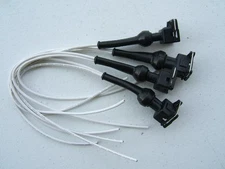 (4) EV1 Bosch Style Quick Disonnect  Connector W/ Boots Fuel Injector Pigtail