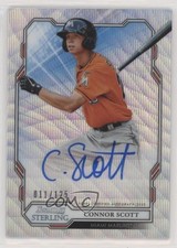 2019 Bowman Sterling Prospect Wave Refractor /125 Connor Scott #BSPA-CS Auto e6p