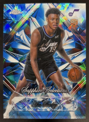 Ace Bailey 2025-26 Topps Chrome Update Sapphire Sapphire Selections RC Jazz