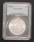 1884-O Morgan Silver Dollar Coin Brilliant Uncirculated (PCGS Certified MS63)