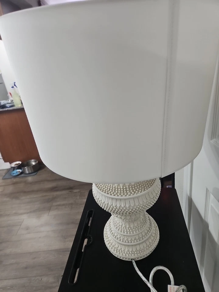 Surya Hattie Collection Outdoor Table Lamp White Finish - Image 4 of 4