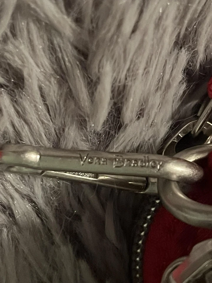 Vera Bradley Crossbody Bag Womens Red Quilted Purse Wallet Set Floral Lining - Image 3 of 4