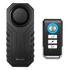 113dB Bike Alarm Wireless Vibration Motion Waterproof Motorcycle Alarm with R...