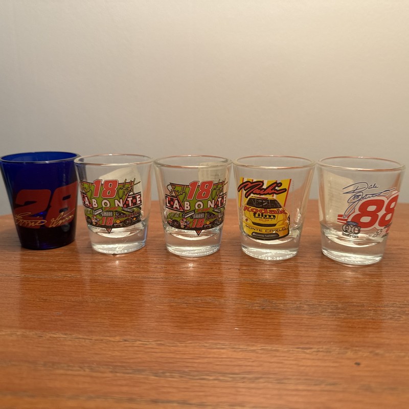 NASCAR shot glasses lot Of 6