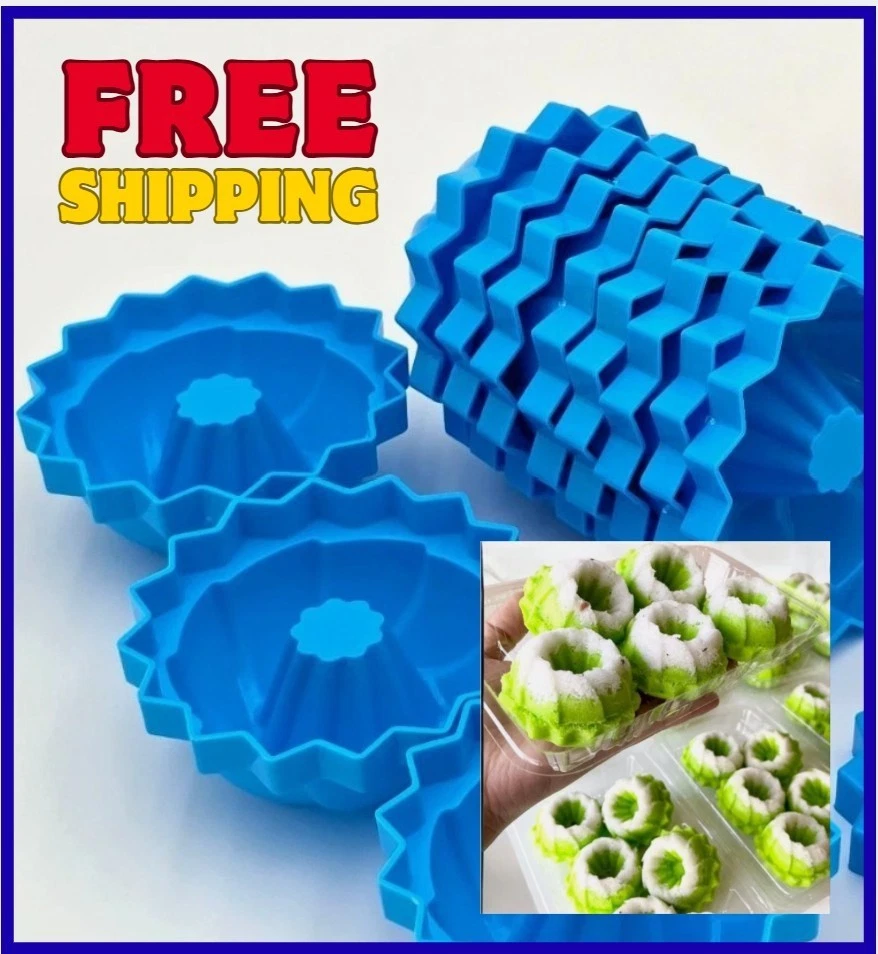 12pcs Asian Plastic Putu Piring Mold Medium Jelly Pudding Steamed Cake Mold NEW
Opens in a new windo