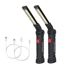 LED Work Light Rechargeable, Portable Work Lights with Magnetic Base, 5 Modes...