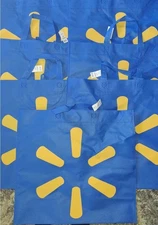 Lot of 10 Walmart  Reusable Shopping Bags, Used Once  w/ Tags, Bluer Color