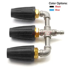 360° High Pressure Power Washer Rotating Triple Turbo Nozzle Spray Tip 4000PSI