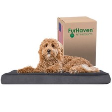 Furhaven Orthopedic Dog Bed Large Medium 55lb Gray Removable Washable Cover