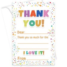 72Pcs Thank You Cards, Fill in The Blank Thank You Notes with Envelopes from ...